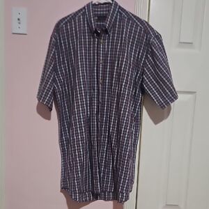 Van Heusen Men's Multicolor Checkered Button Down Shirt